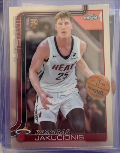 2025-26 Topps Chrome #270 Kasparas Jakucionis — front