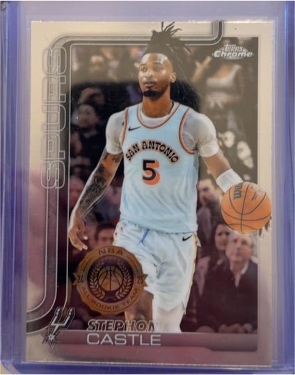 2025-26 Topps Chrome #228 Stephon Castle — front