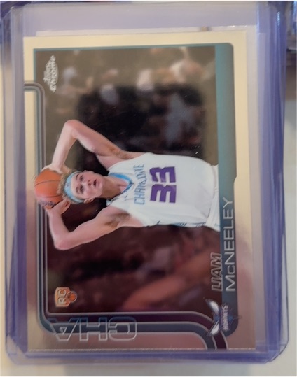 2025-26 Topps Chrome #279 Liam McNeeley — front