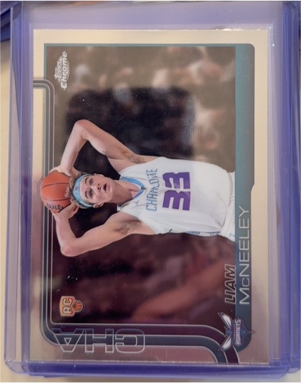 2025-26 Topps Chrome #279 Liam McNeeley — front