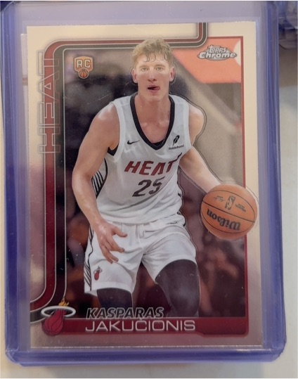 2025-26 Topps Chrome #270 Kasparas Jakucionis — front