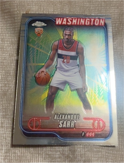 2024-25 Topps Chrome #136 Alexandre Sarr — front