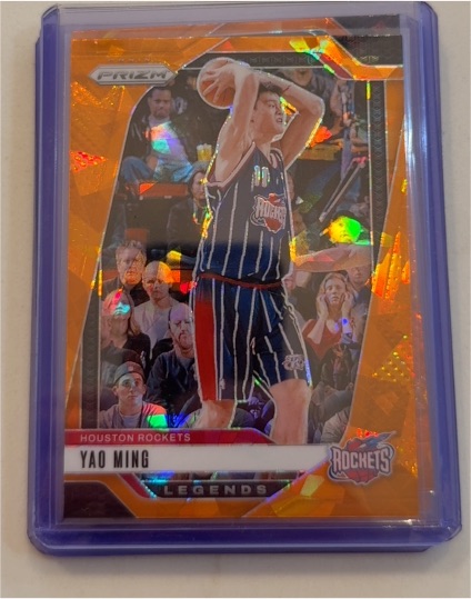 2024-25 Panini Prizm Legends #284 Yao Ming Orange Ice Prizm — front