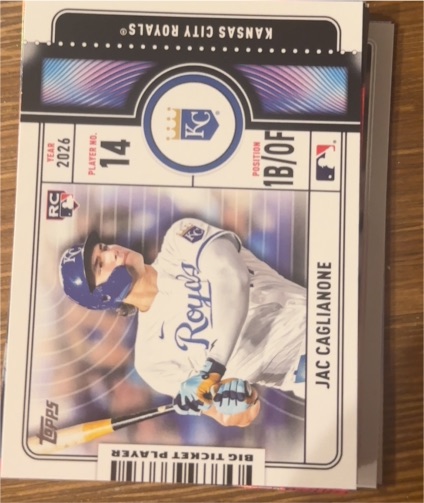 2026 Topps Series 1 Big Ticket Player #BTP-22 Jac Caglianone — front