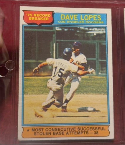 1976 Topps #4 Dave Lopes — front