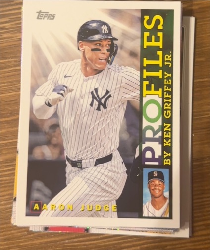 2026 Topps Series 1 Profiles by Ken Griffey Jr #TP-18 Aaron Judge — front