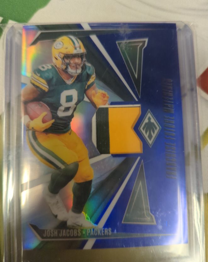 2024 Panini Phoenix Franchise Future Material #FFM-JJS Josh Jacobs — front