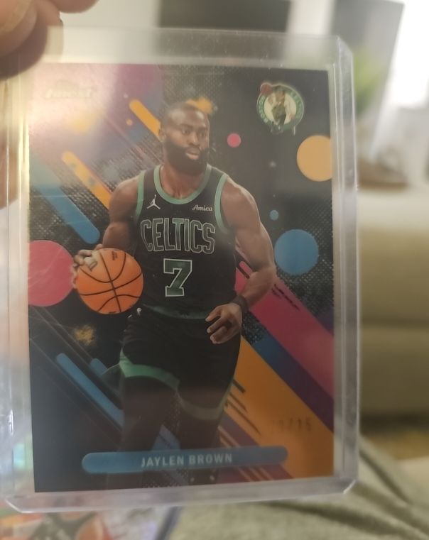 2025-26 Topps Finest #22 Jaylen Brown — front