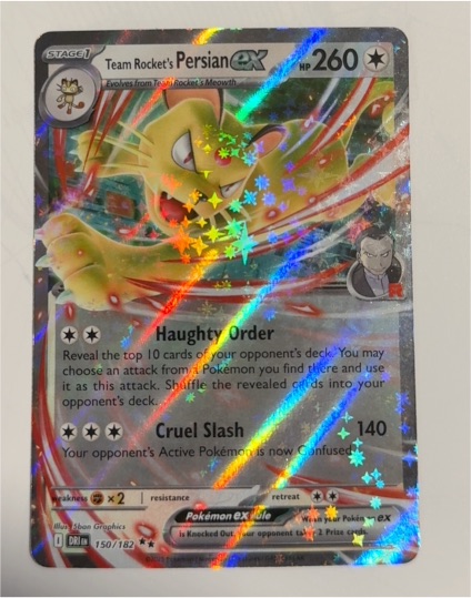 2023 Pokémon TCG Sv10: Destined Rivals #150 Team Rocket's Persian ex — front