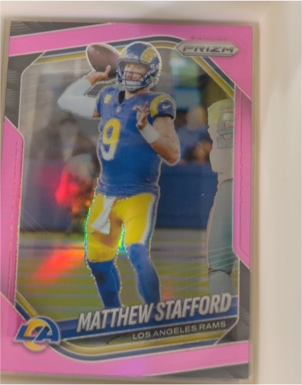 2024 Panini Prizm #166 Matthew Stafford Pink — front