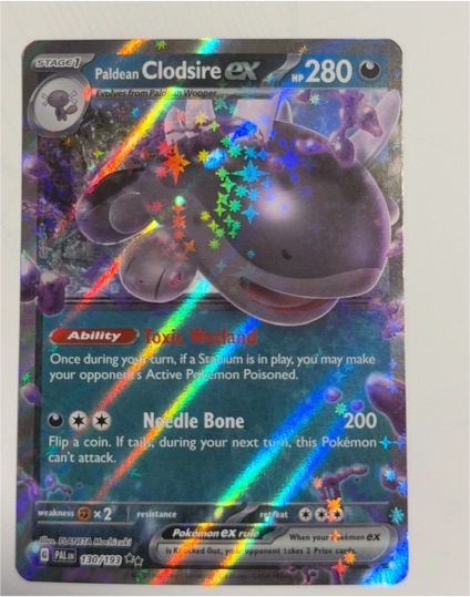 2024 Pokémon TCG Paldean Clodsire ex 059/091 — front