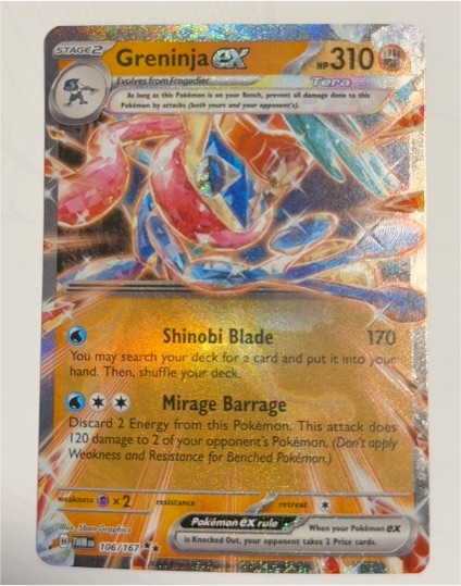 2024 Pokemon Twilight Masquerade #106/167 Greninja ex — front