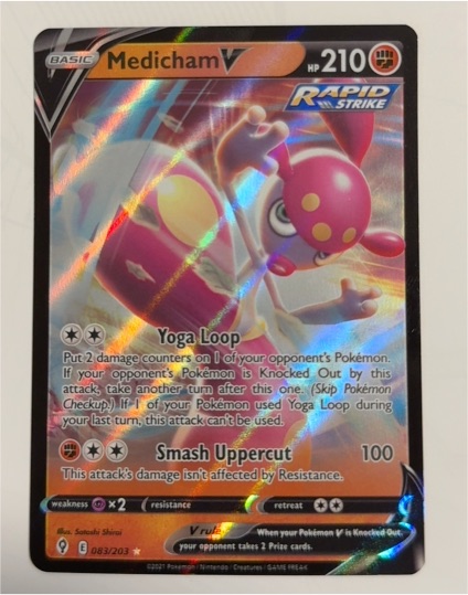 2021 Pokémon Evolving Skies #083 Medicham V — front