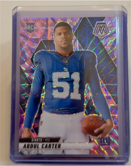 2025 Panini Mosaic #282 Abdul Carter Rookie Variation — front
