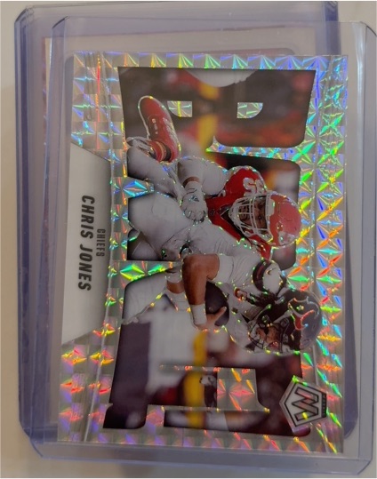 2025 Panini Mosaic Bang! #8 Chris Jones — front
