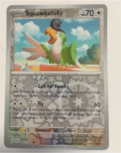 2023 Pokémon Scarlet & Violet #162 Squawkabilly — front