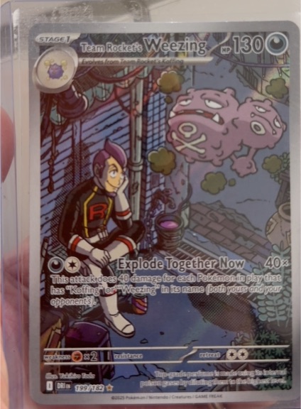2023 Pokémon SV10: Destined Rivals #199 Team Rocket's Weezing — front