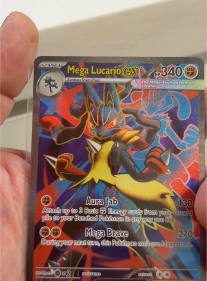 Pokémon TCG Mega Lucario EX 160/132 ME01 Mega Evolution — front