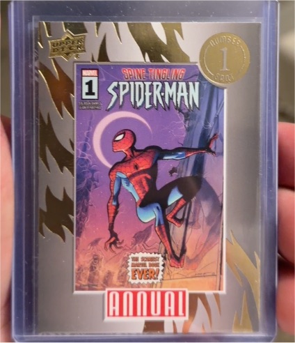 2023-24 Upper Deck Marvel Annual #1 Spot N1S-21 Spider-Man — front