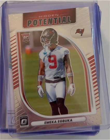 2025 Panini Donruss Optic Hidden Potential #15 Emeka Egbuka — front