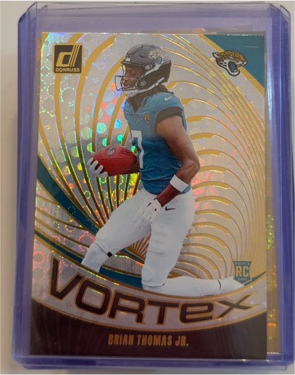 2024 Donruss Vortex #VOR-BTH Brian Thomas Jr. — front