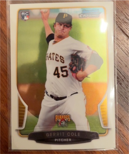 2013 Bowman Chrome #30 Gerrit Cole — front