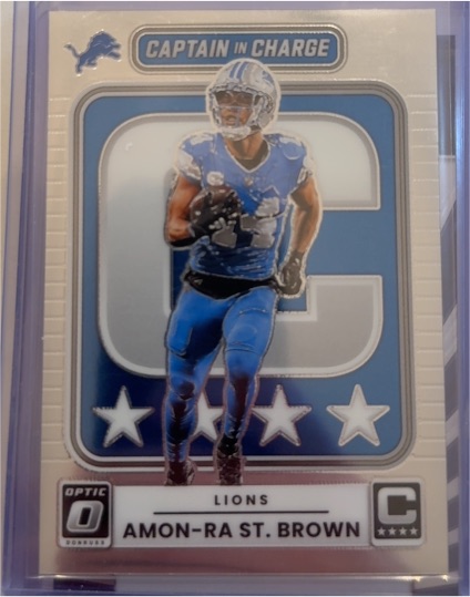 2025 Panini Donruss Optic #2 Amon-Ra St. Brown Captain in Charge — front