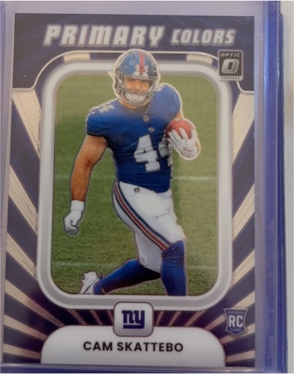 2025 Panini Donruss Optic #11 Cam Skattebo Primary Colors Rookie — front