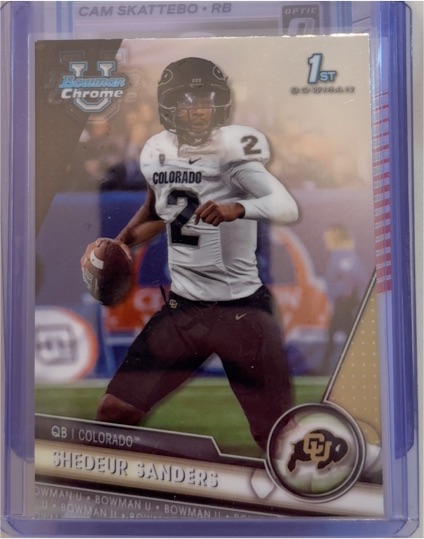 2023 Bowman Chrome #16 Shedeur Sanders — front
