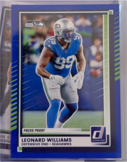 2025 Panini Donruss #136 Leonard Williams Press Proof — front