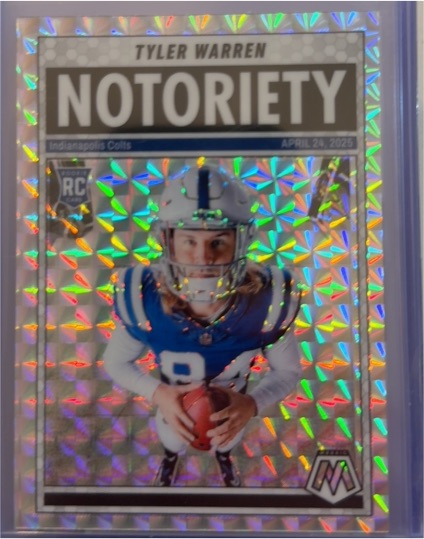 2025 Panini Mosaic Notoriety #25 Tyler Warren — front