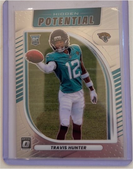 2025 Panini Donruss Optic #3 Travis Hunter Hidden Potential — front