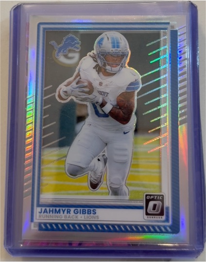 2025 Panini Donruss Optic #79 Jahmyr Gibbs — front