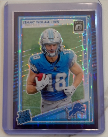 2025 Panini Donruss Optic #219 Isaac Teslaa Rated Rookie Detroit Lions — front
