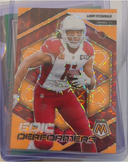 2025 Panini Mosaic Epic Performers #13 Larry Fitzgerald — front