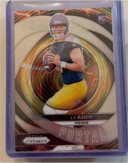 2024 Panini Prizm Portals #7 J.J. McCarthy — front