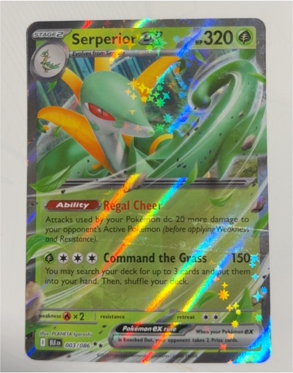 2025 Black Bolt Serperior ex #003/086 — front