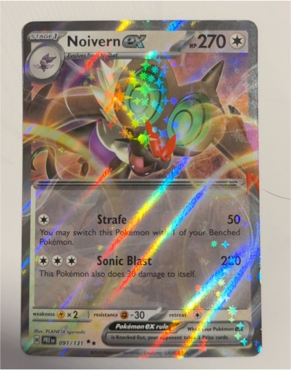 2025 Pokémon Prismatic Evolutions #091 Noivern ex — front
