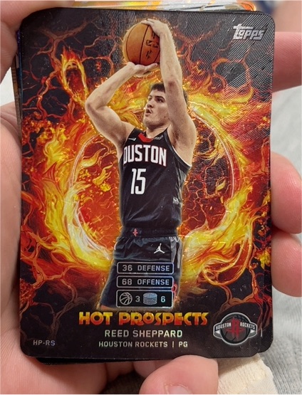 2025-26 Topps Match Attax Hot Prospects #HP-RS Reed Sheppard — front