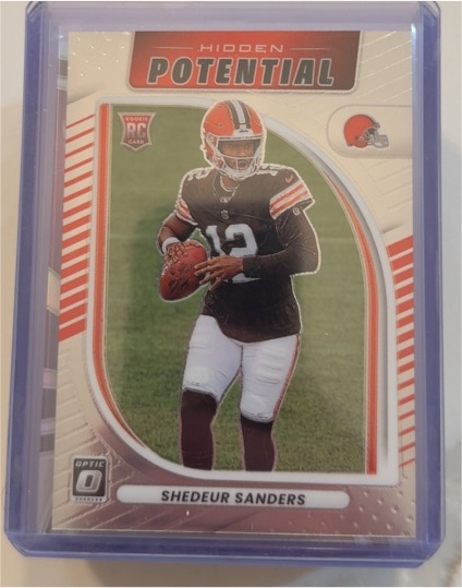 2025 Panini Donruss Optic #20 Shedeur Sanders Hidden Potential Rookie RC — front