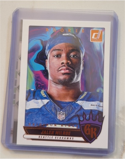 2025 Panini Donruss Rookie Gridiron Kings #RGK-JME Jalen Milroe — front