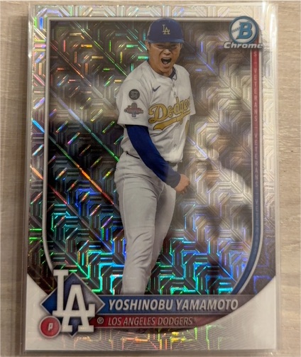 2025 Bowman Chrome #76 Yoshinobu Yamamoto — front