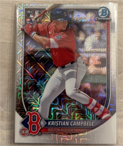 2025 Bowman Chrome #58 Kristian Campbell — front