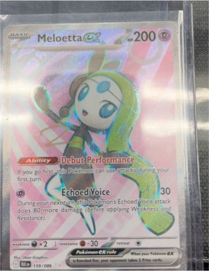Pokémon TCG Meloetta EX Full Art #159/086 — front