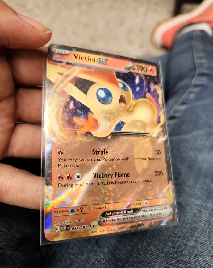 2023 Pokémon TCG Victini EX #033/197 — front