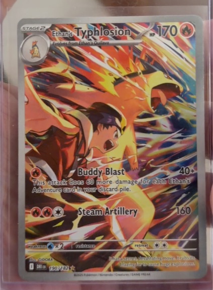 2025 Pokemon TCG SV10: Destined Rivals #190 Ethan's Typhlosion Illustration Rare — front