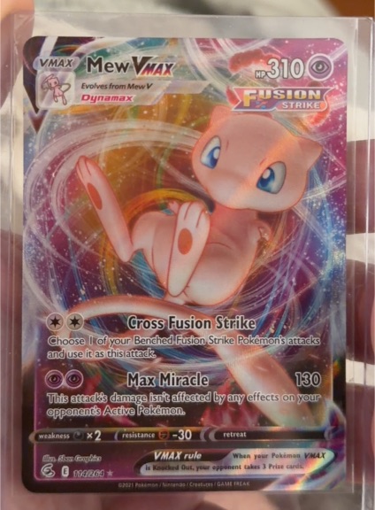 2023 Pokémon Fusion Strike #114 Mew VMAX — front