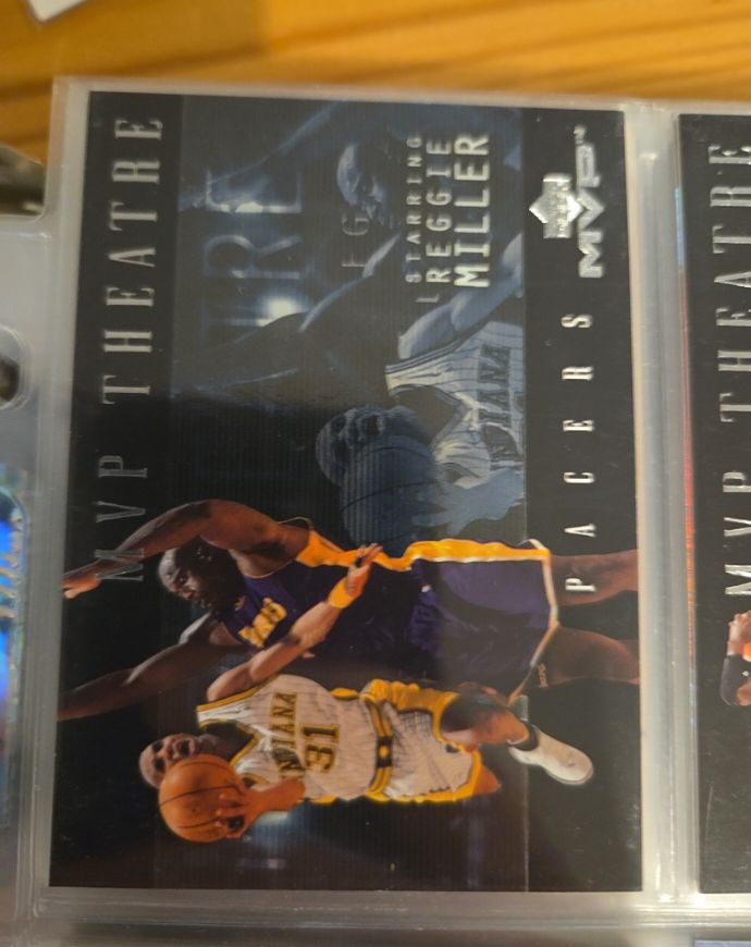 2000 Upper Deck MVP Theatre #M3 Reggie Miller — front