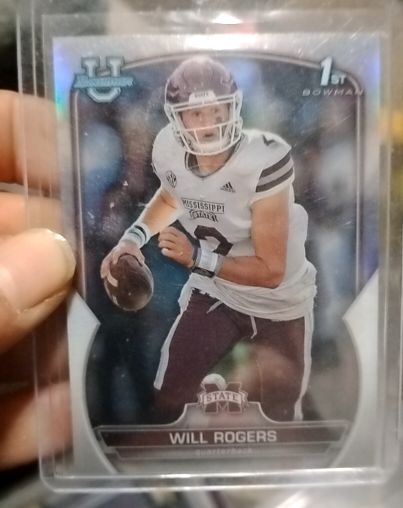 2022 Bowman University Chrome #46 Will Rogers — front