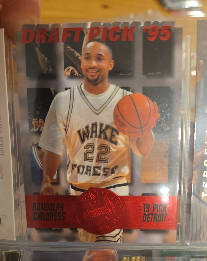 1995 Press Pass Premium Draft Picks #19 Randolph Childress — front